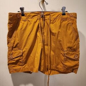 J. Crew Women's mustard Yellow Cotton Shorts size 10
